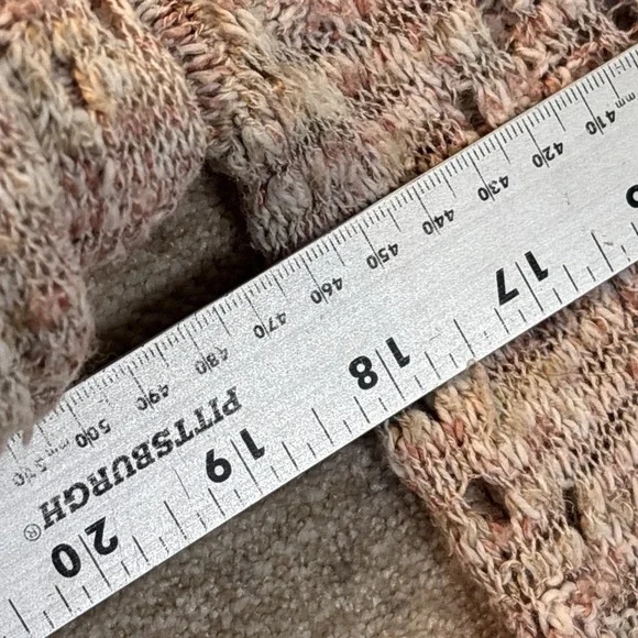 Knox Rose Sheer Knit‎ Tunic Sweater Ruffle Hem Academia Coquette Cottagecore L - Picture 8 of 15